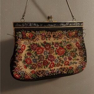 Floral Tapestry Handbag